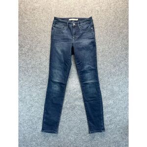 Athleta Jeans Women's 2 Skinny‎ Sculptek Mid Rise Dark Blue Stretch Denim